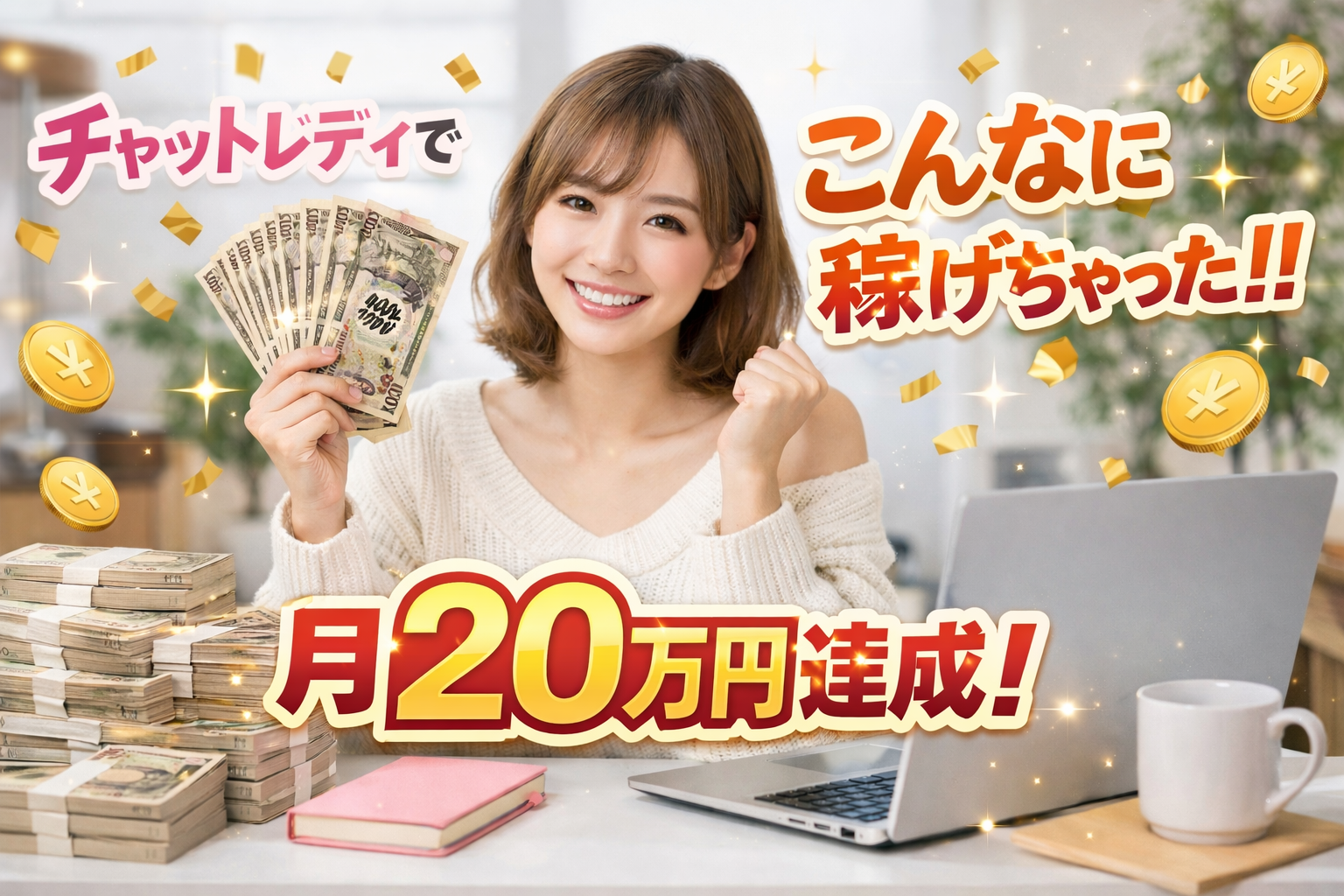 月20万円達成イメージ